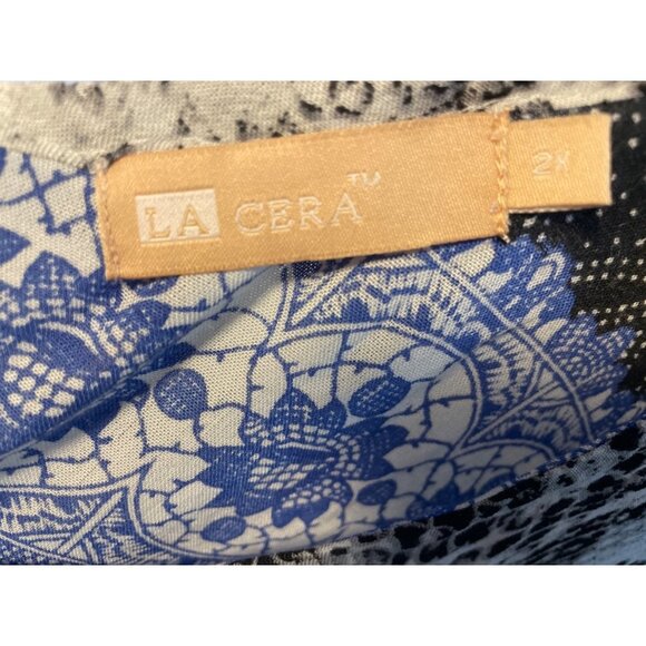 La Cera Colorful Patchwork Sleeveless Maxi Sun Dress Sz 2X - Picture 5 of 6